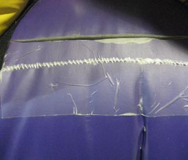 Vinyl Repair With Stitching